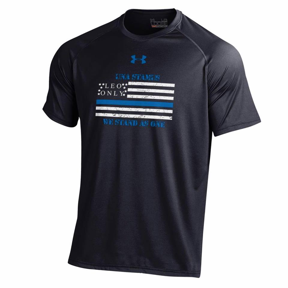under armour police t shirt