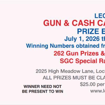 2026 - 2027 LEO Only Calendar Raffle Ticket